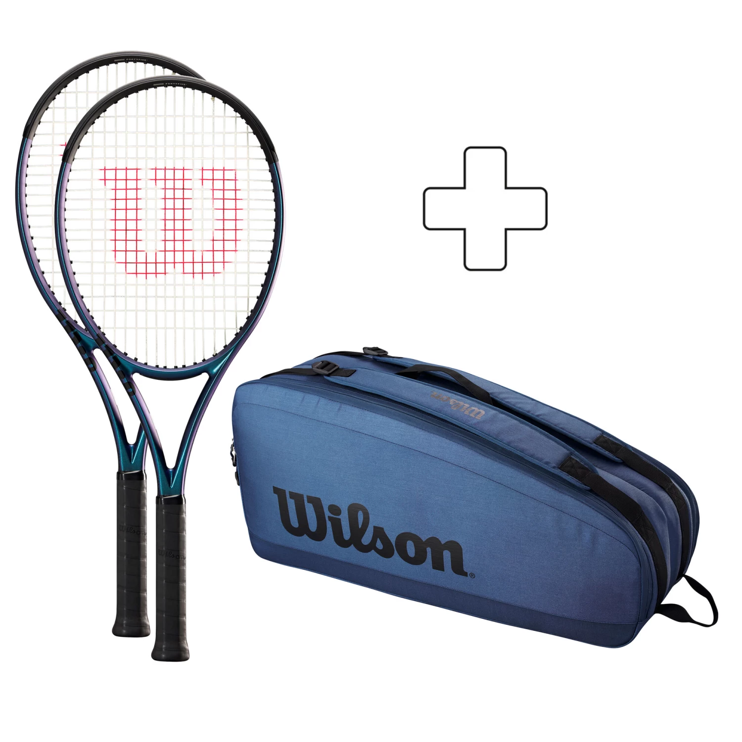 Wilson 2x Ultra 100UL V4.0 + Sac De Tennis 3 Wilson 2x Ultra 100UL V4.0 + Sac De Tennis