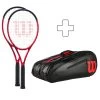 Wilson 2x Clash 100 Pro V2.0 + Sac De Tennis -Équipement De Tennis 03992000 000